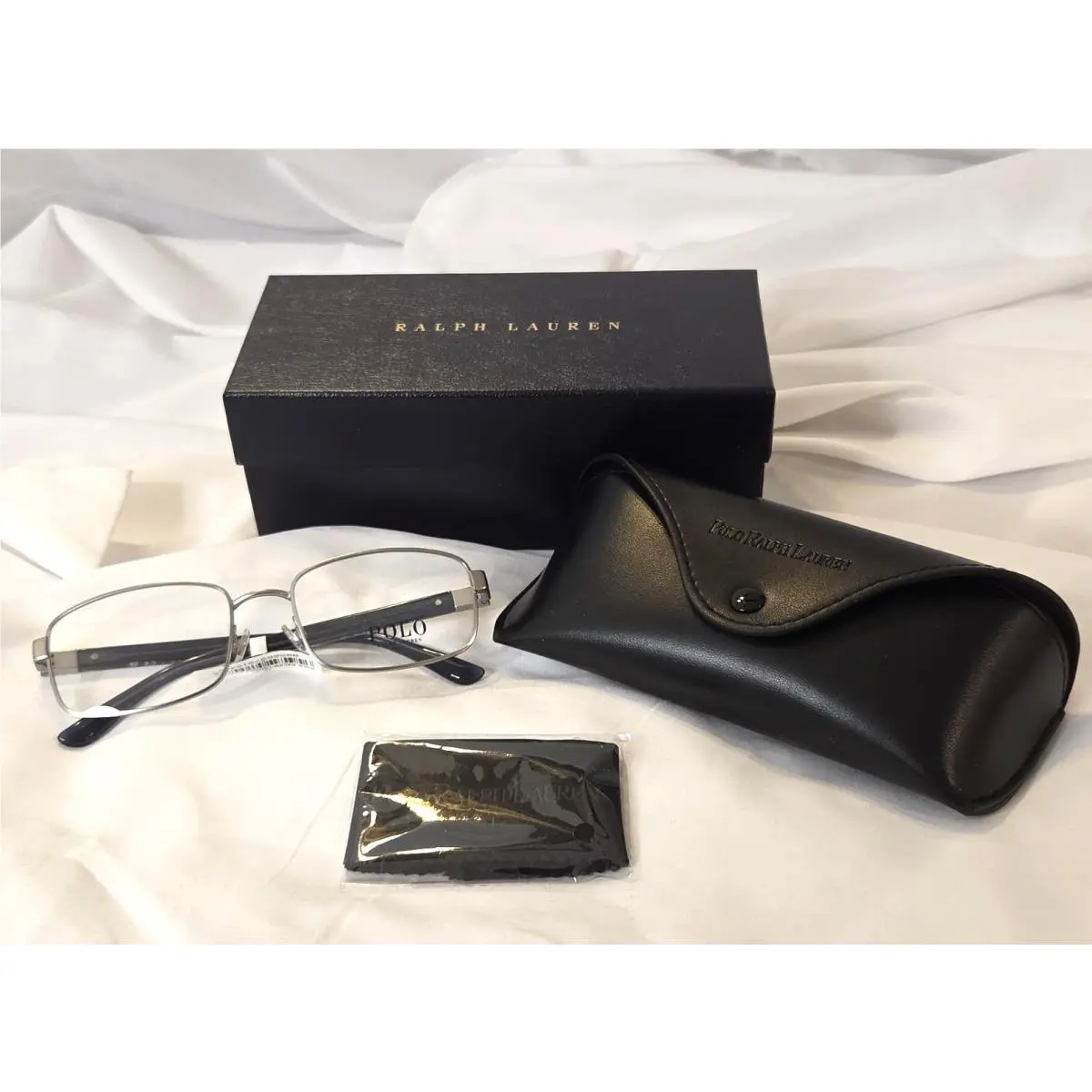 Polo Ralph Lauren 0PH1223 9316 Silver Mens Eyeglasses 57-19-145 IN Case