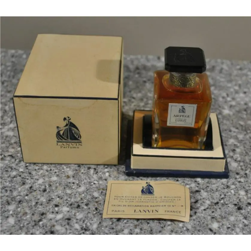 Vtg 60-70s Arpege by Lanvin 1 oz 28g Extrait/ Pure Parfum Bottle W/box
