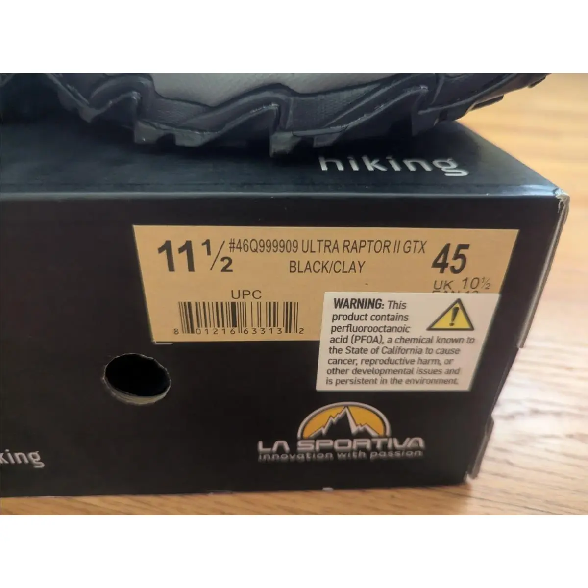 Lasportiva shoes - LA SPORTIVA ULTRA RAPTOR II GTX - Black (UPC: 801216633132) 0