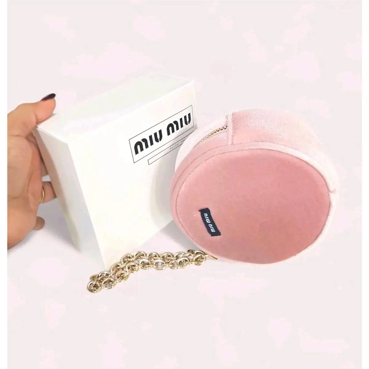 Miu Miu Pouch Pink Mini Bag Pochette Complement For Women