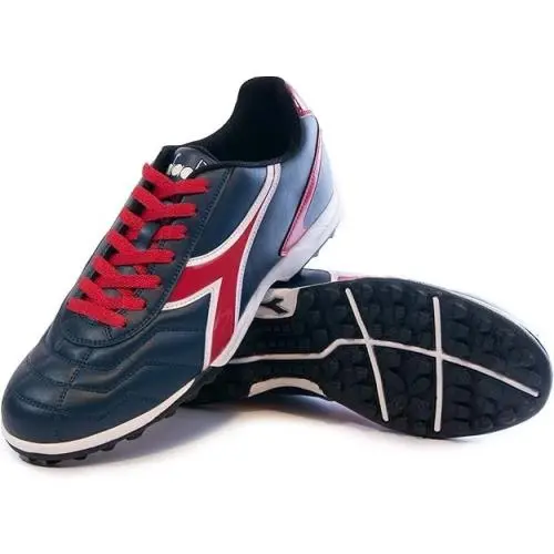 Diadora Women`s Capitano TF Turf Soccer Shoes-navy/red-wmns 9US Mens 7.5