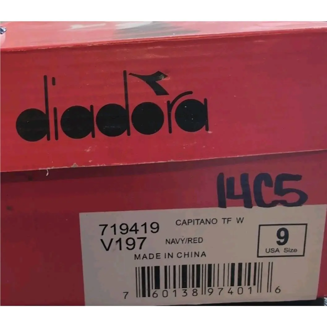 Diadora shoes - Diadora Capitano TF Turf - Capitano Turf - Navy/Red (UPC: 760138974016) 3