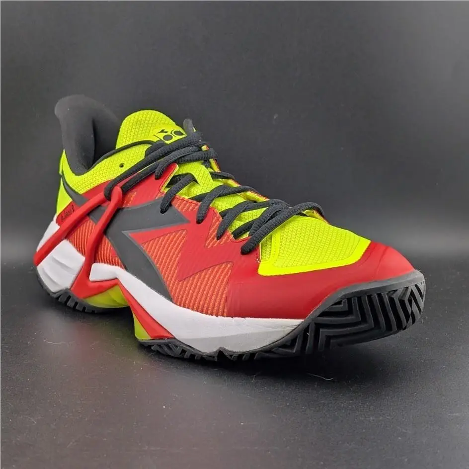 Diadora B.icon 2 Ag Tennis Mens Size 9.5 Red Pickleball Sneakers Athletic Shoes