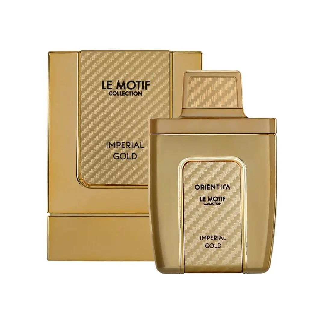 ica Le Motif Imperial Gold Eau de Parfum Men Woody Amber Aromatic Scent by Orient