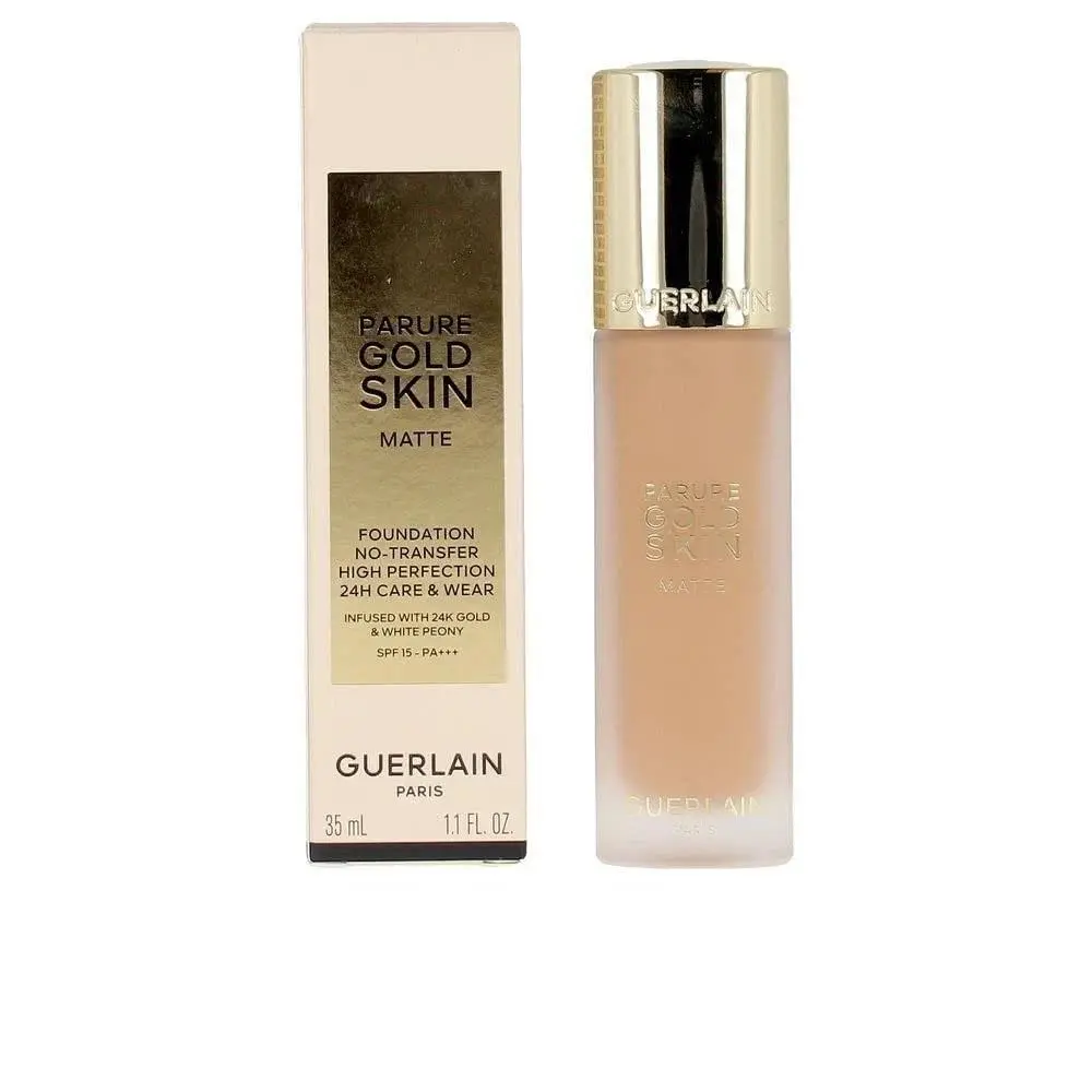 Guerlain Parure Gold Skin Matte Foundation. Spf 15 Shade 4N 1.1 oz
