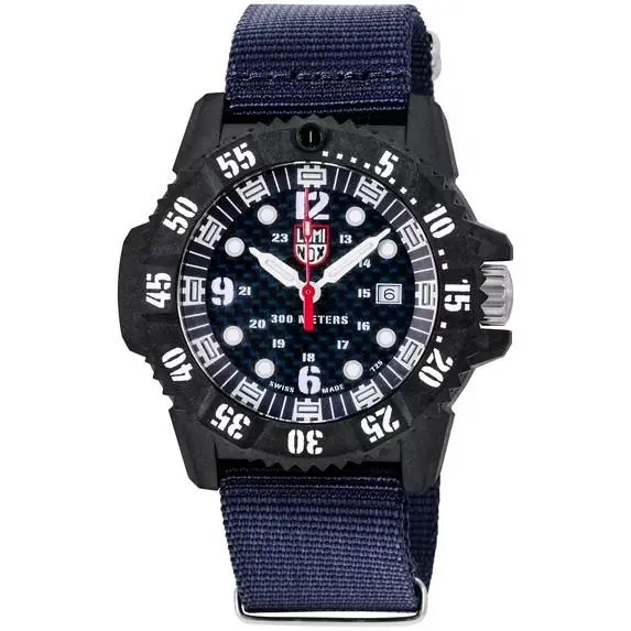 Luminox Master Carbon Seal Limited Edition 46mm Blue Strap Men`s Watch XS.3803