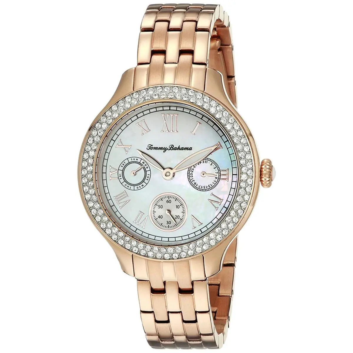 Women`s Watch TB4068 Waikiki Mop Dial Rose Gold Stainless Read by Tommy Bahama
