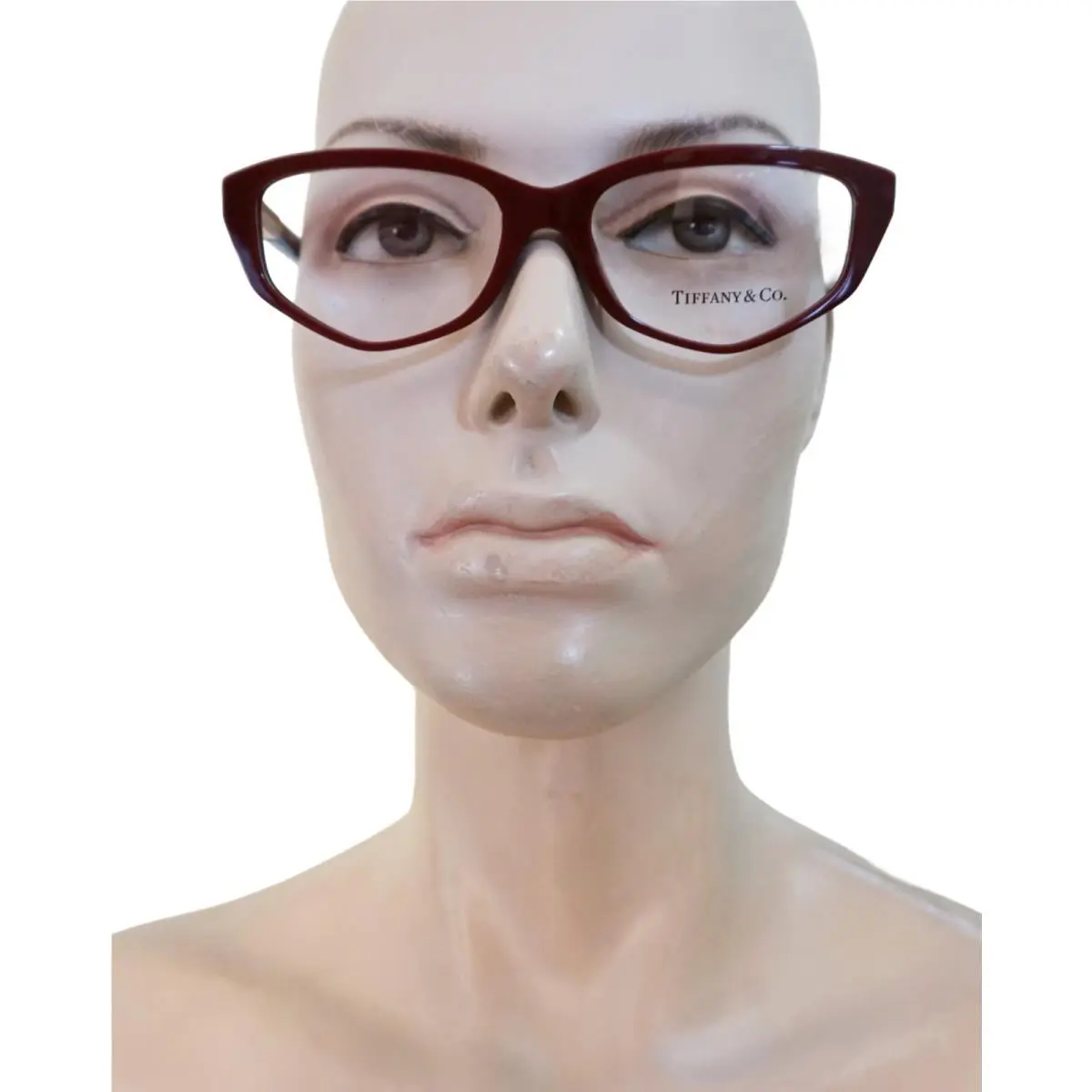 Tiffany Co. TF2276 Glasses Burgundy Cat Eye Frame 52mm NO Case