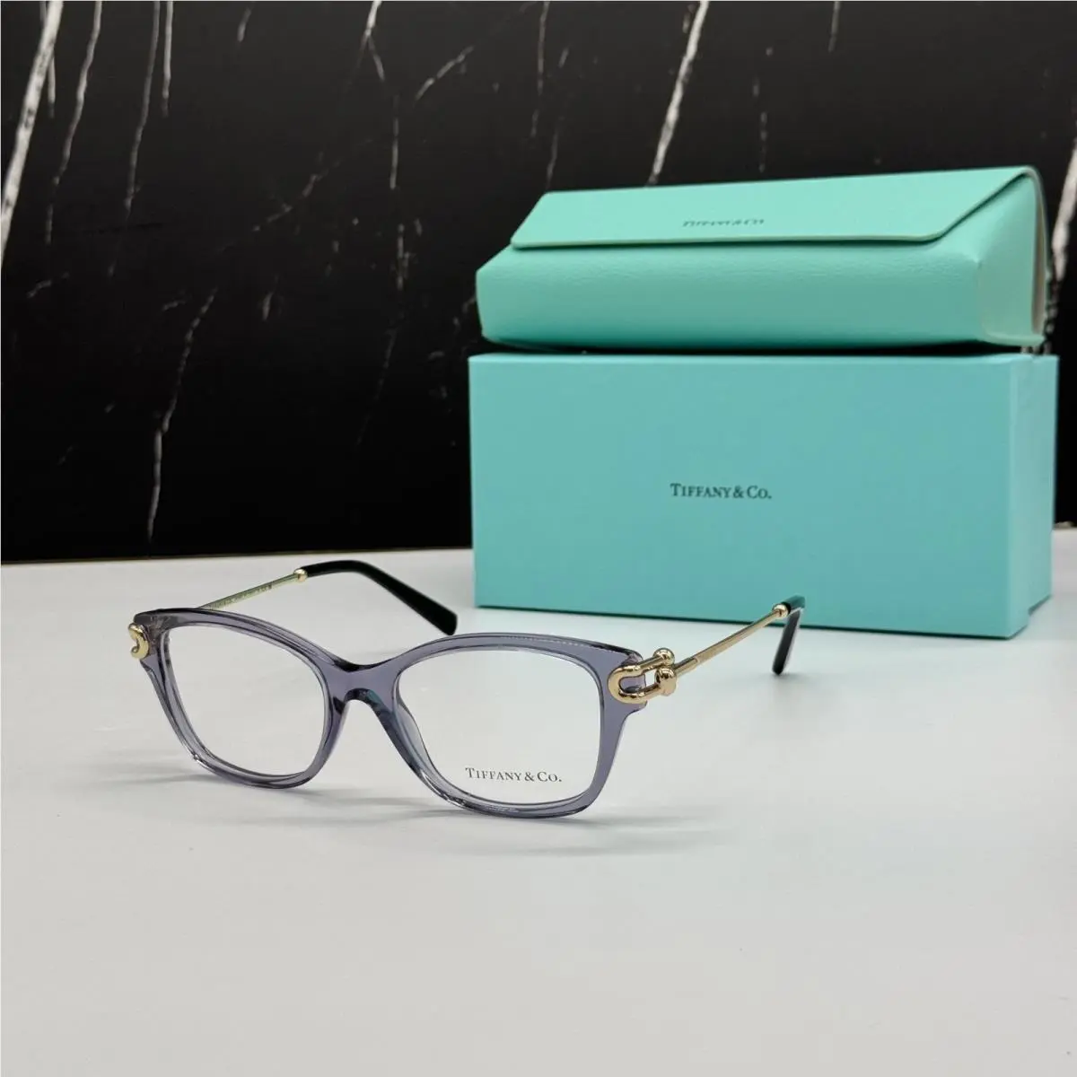 Tiffany Tiffany & Co TF2266 8405 Co TF2266 8405 Gray Gold Cat Eye Women Eyeglasses