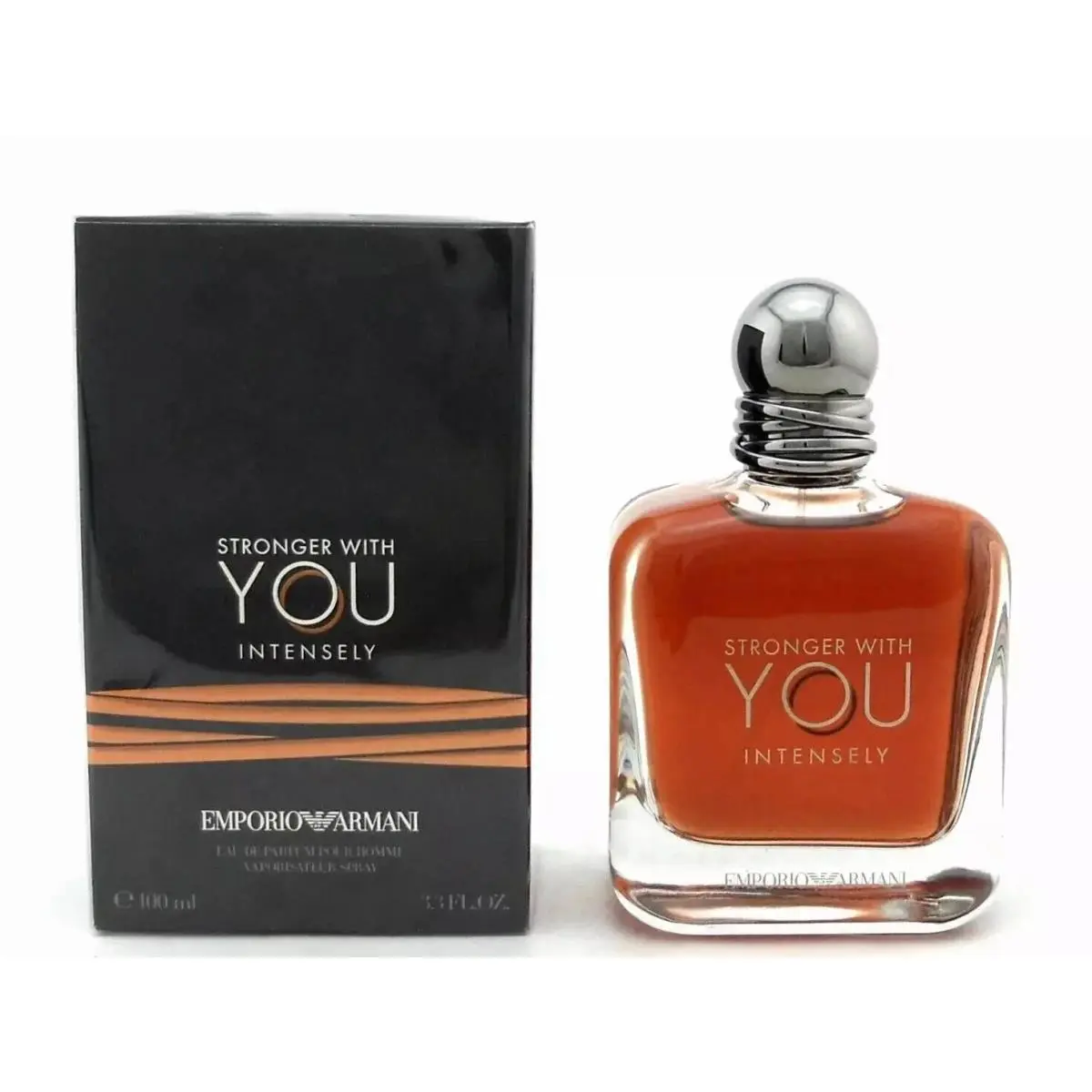 Emporio Armani Stronger with You Intensely 3.3oz Edp Spray For Men -new Unsealed
