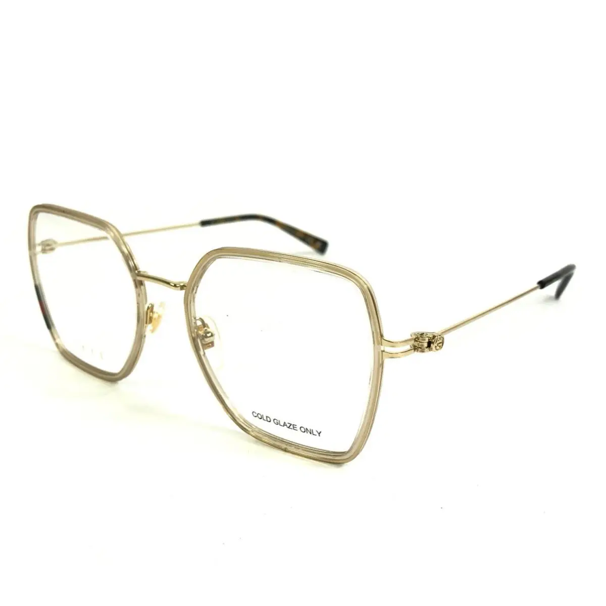 Gucci Eyeglasses Frames GG1850O 003 Yellow Gold Square Full Rim 51-19-145