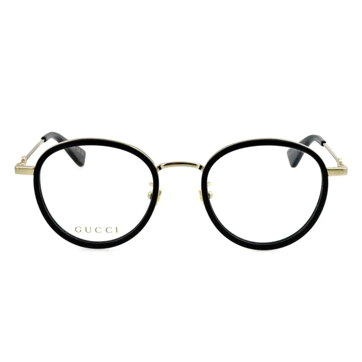GG0608OK 001 49mm Black Gold Pantos Eyeglasses Frames Italy Unisex by Gucci