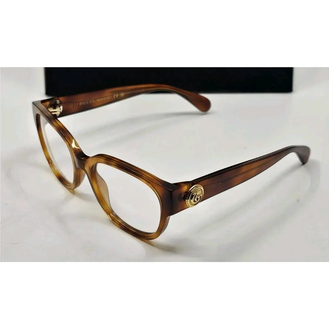 Gucci GG1411O 006 Havana Brown Transparent Eyeglasses 53 19 135 Frames Only
