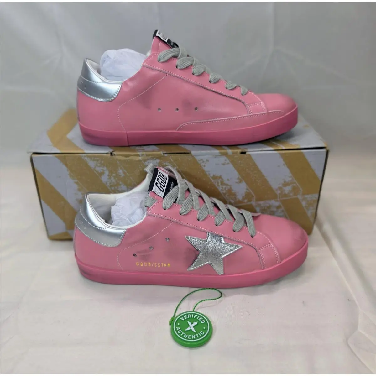 Havana with The Box Pink Size 7.5 Unisex Skater Shoes by Golden Goose