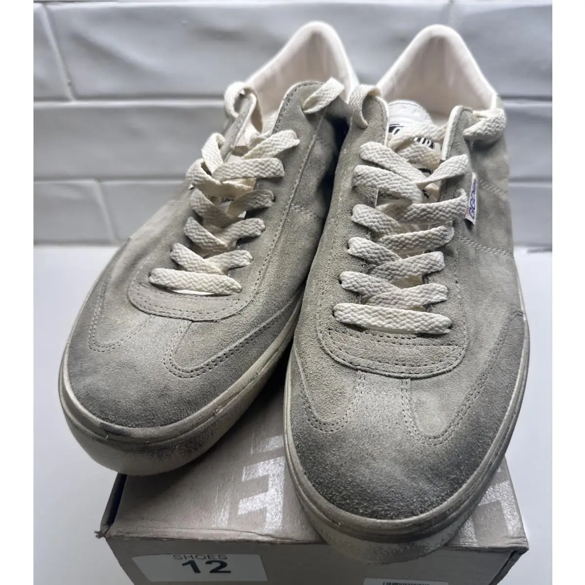 Mens Soul Star Sneaker Suede Taupe White Size EU 45 US 12 by Golden Goose
