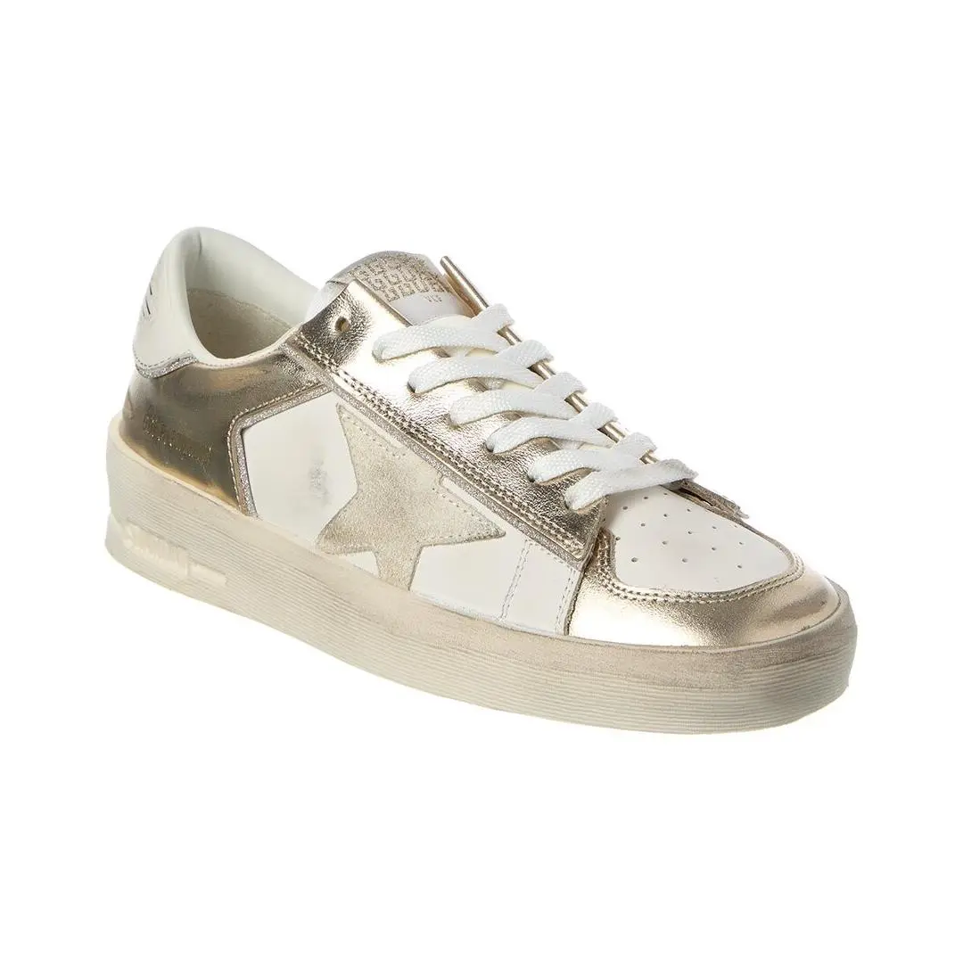 Stardan Leather Sneaker Women`s Gold 40 by Golden Goose