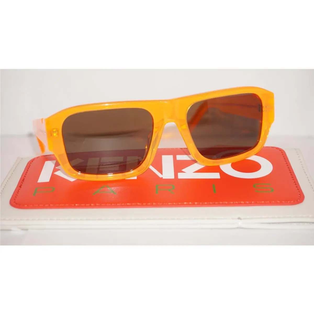 Kenzo Sunglasses Square Orange Grey KZ40144I 42E 55 19 145