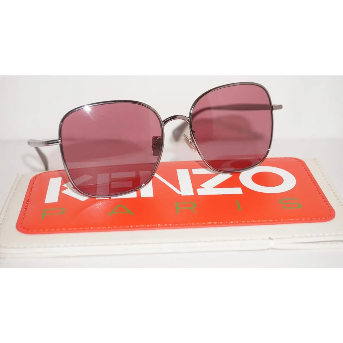 Kenzo Sunglasses Square Silver Pink KZ40174U 14S 56 17 140