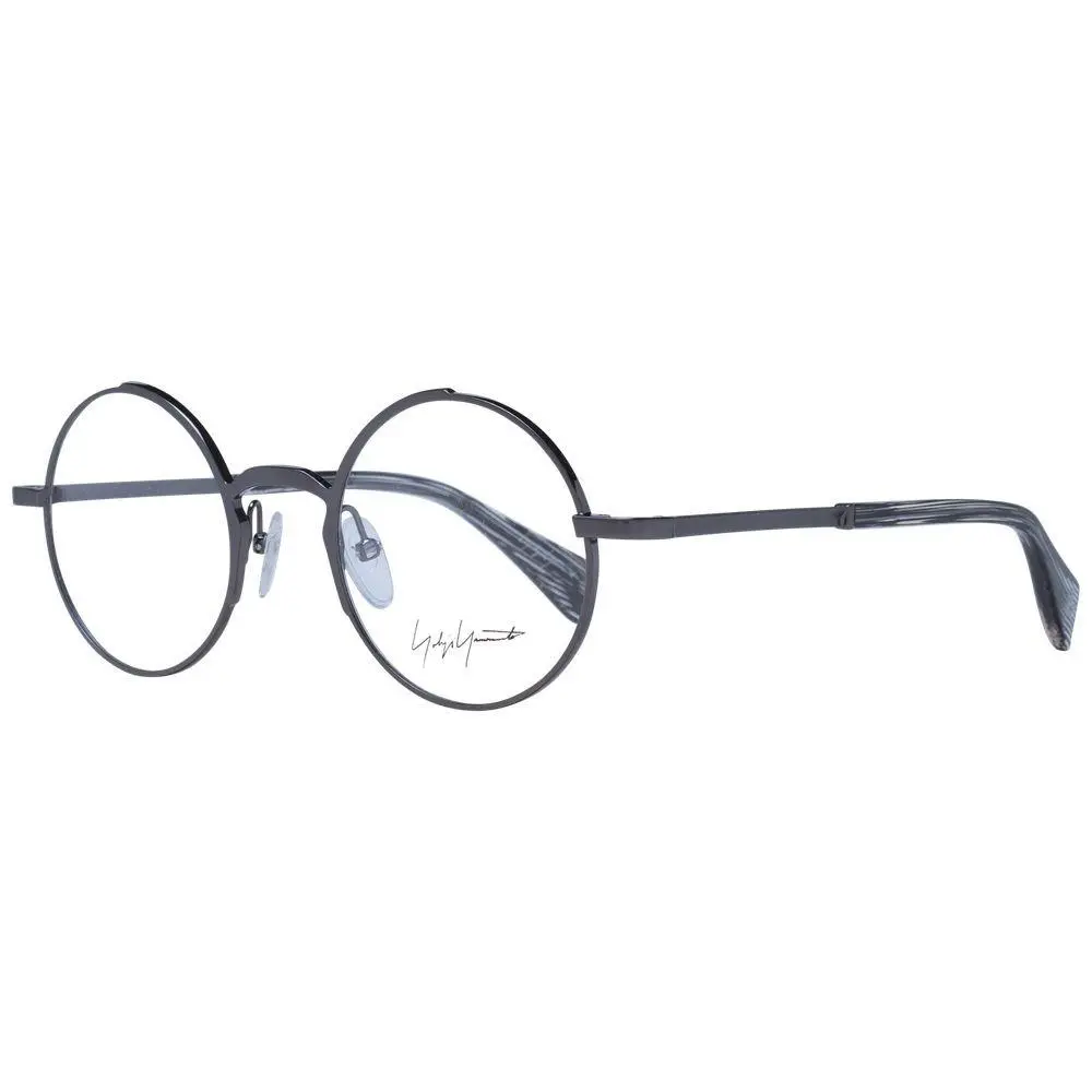 Gray Metal Glasses Frames - YO-1058014 by Yohji Yamamoto