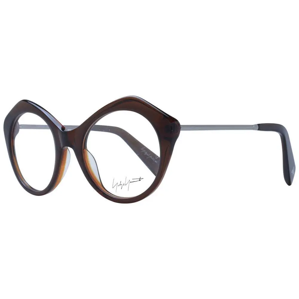 Brown Acetate Glasses Frames - YO-1057986 by Yohji Yamamoto
