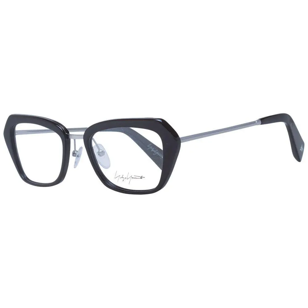 Black Metal Plastic Glasses Frames - YO-1035521 by Yohji Yamamoto