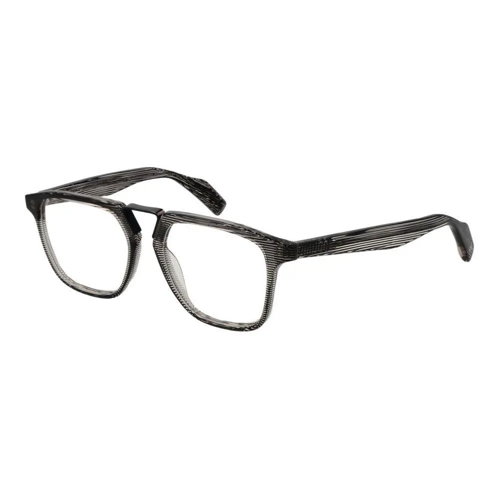Yohji Yamamoto Black Metal Plastic Glasses Frames - YO-1035545