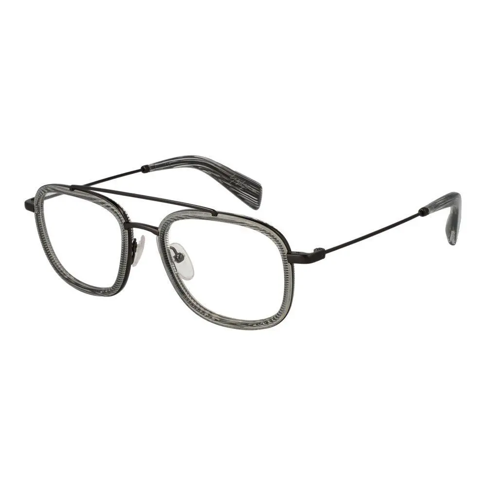 Gray Plastic Glasses Frames - YO-1035536 by Yohji Yamamoto