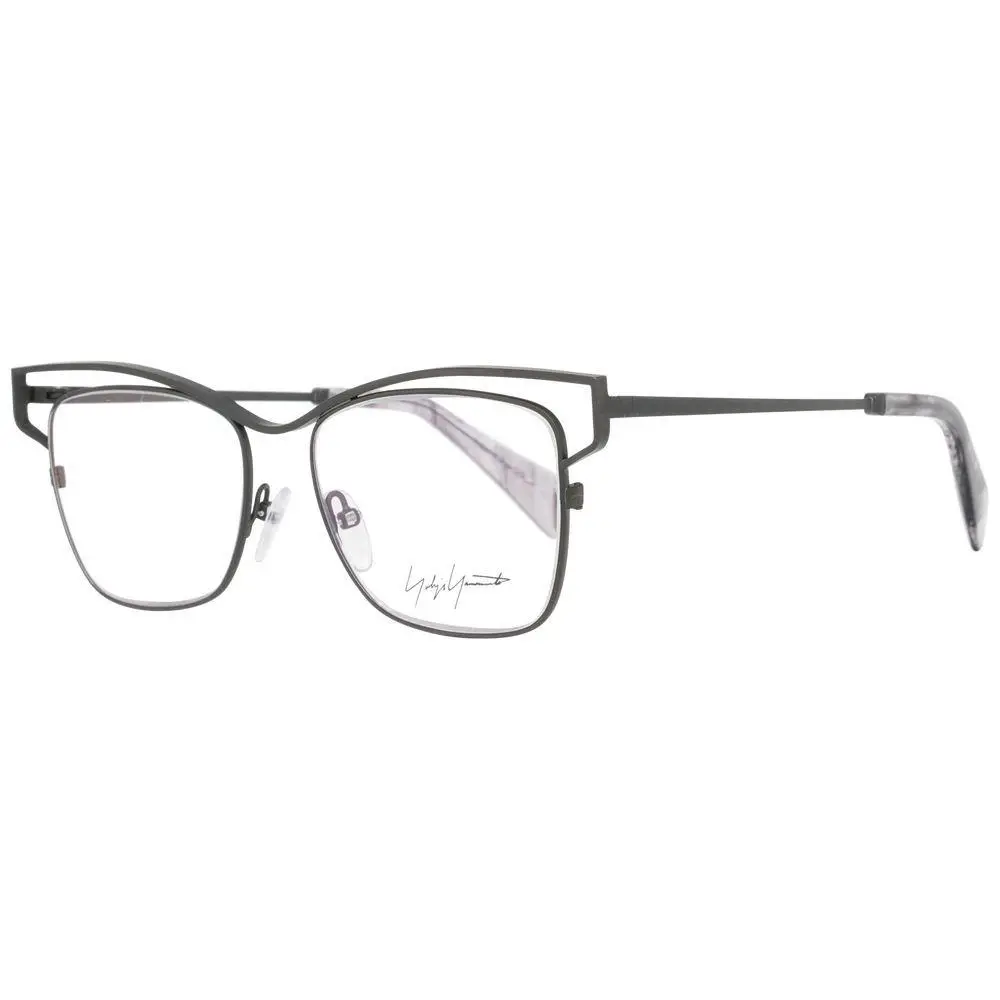 Gray Titanium Glasses Frames - YO-1026490 by Yohji Yamamoto