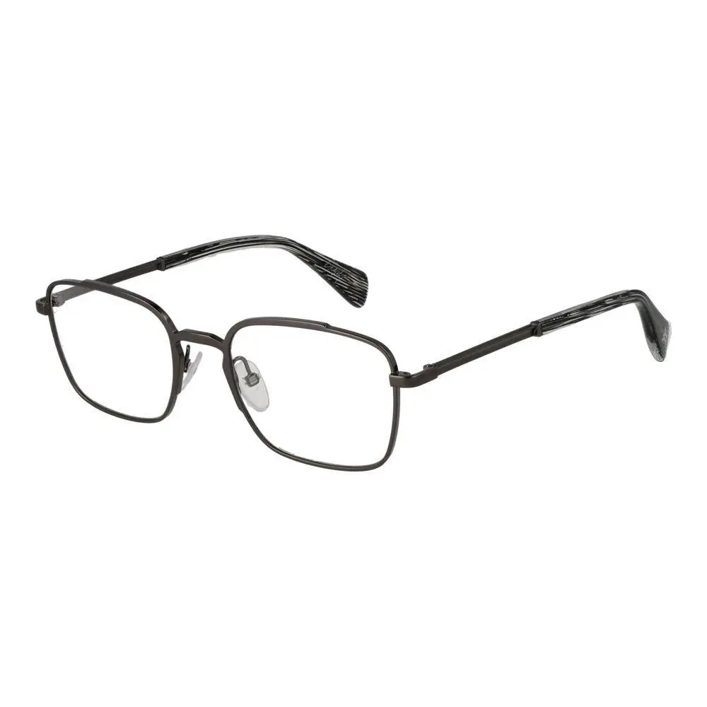 Gray Metal Glasses Frames - YO-1035656 by Yohji Yamamoto