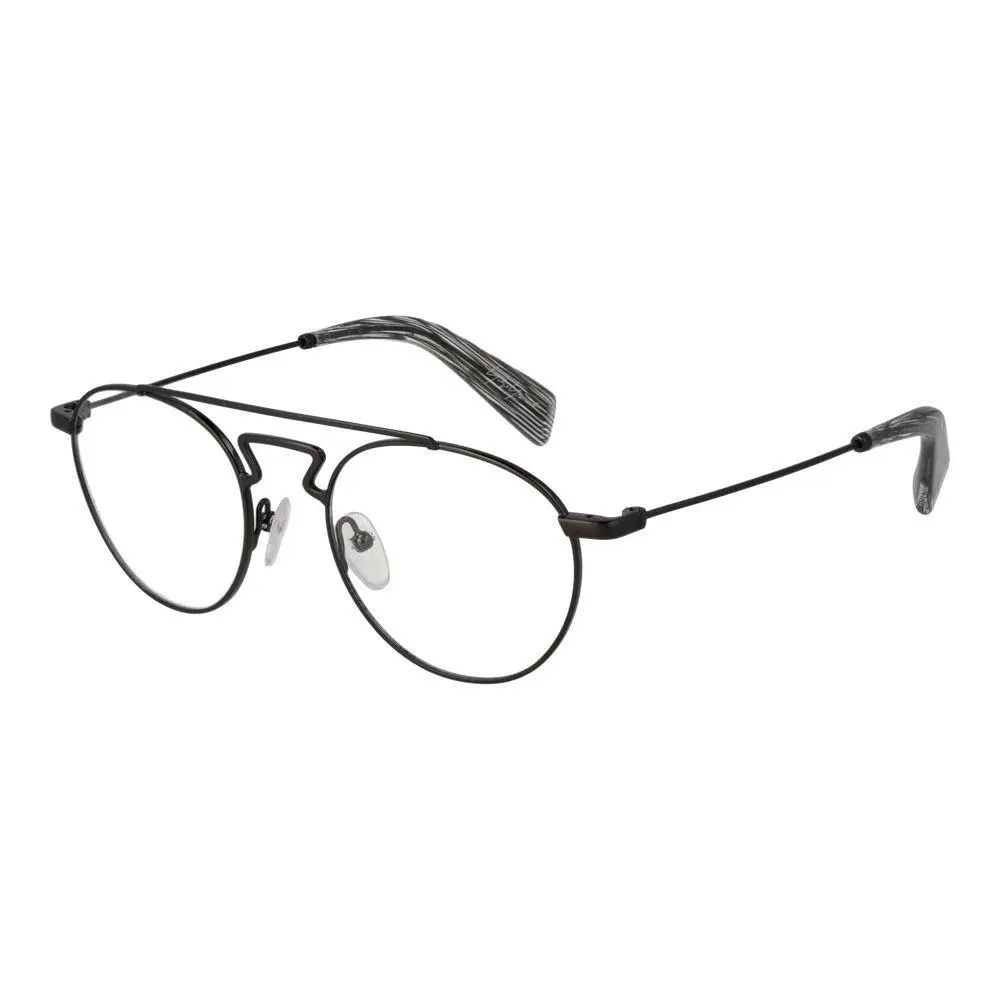 Yohji Yamamoto Black Metal Glasses Frames - YO-1035651