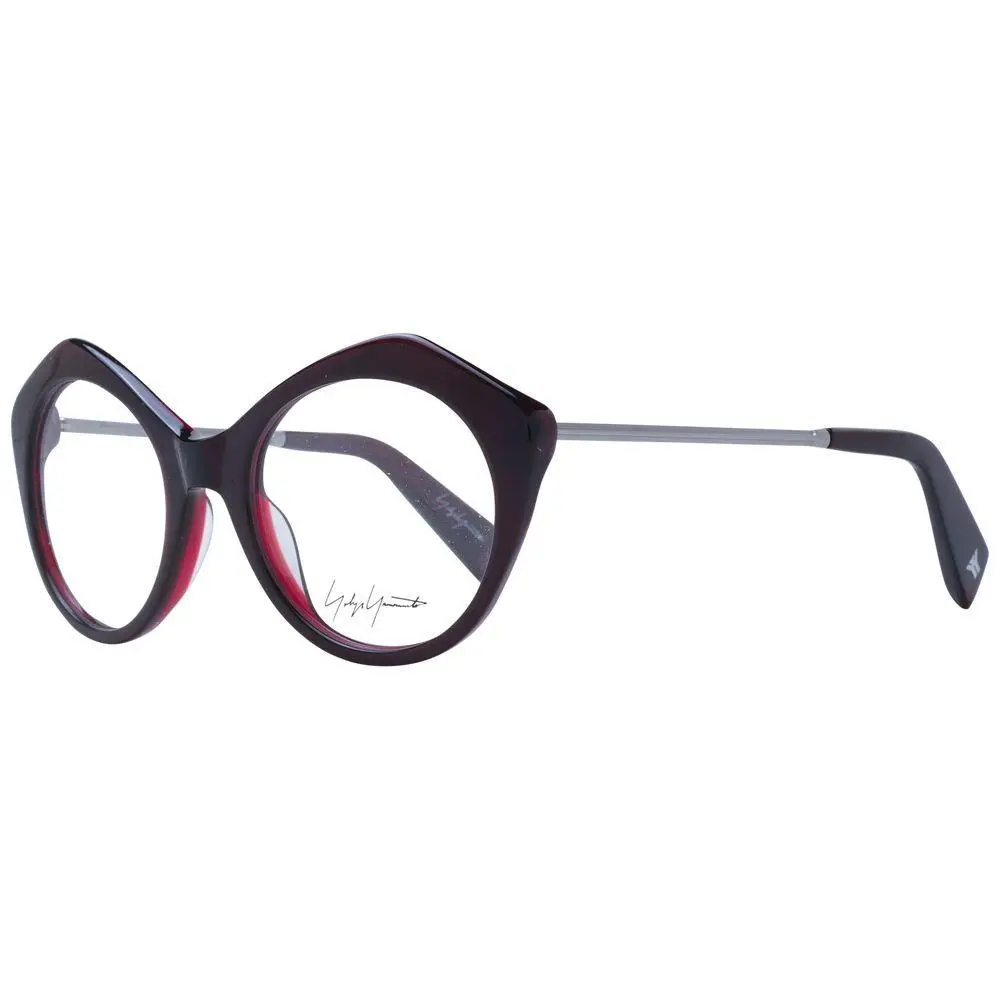 Burgundy Acetate Glasses Frames by Yohji Yamamoto