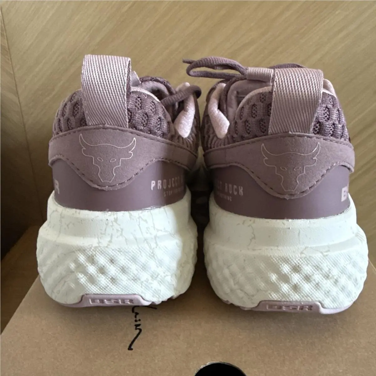 Under Armour shoes - Under Armour Project Rock BSR 5 - 3028301-651 - Maroon Pink (UPC: 0198632944707) 5