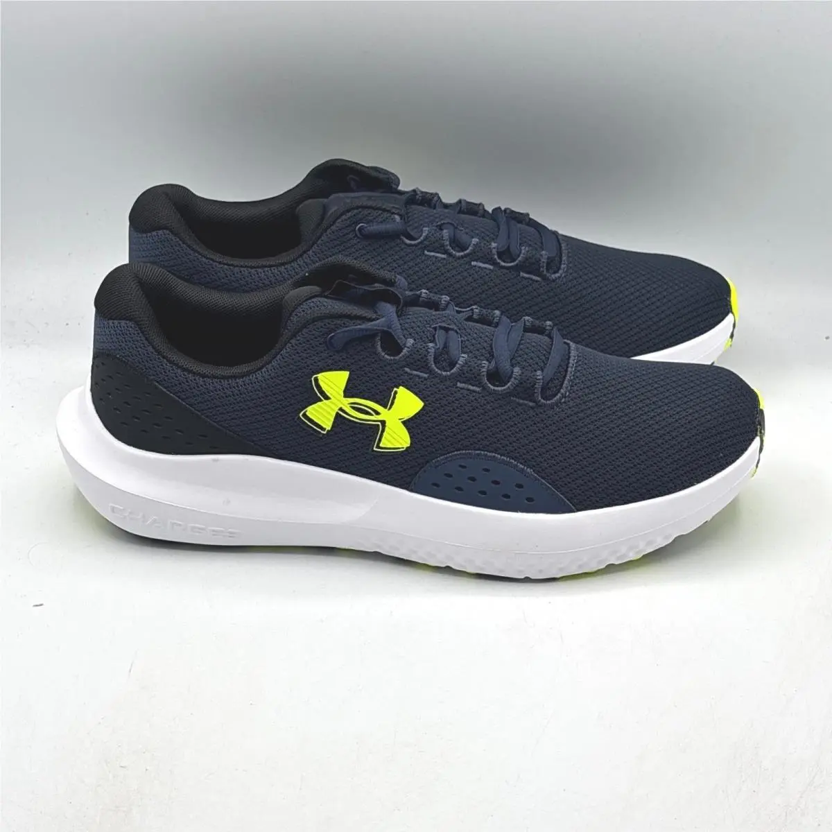 Under Armour Charged Surge 4 Mens Running Shoes 11 Blue Black 3027000-404