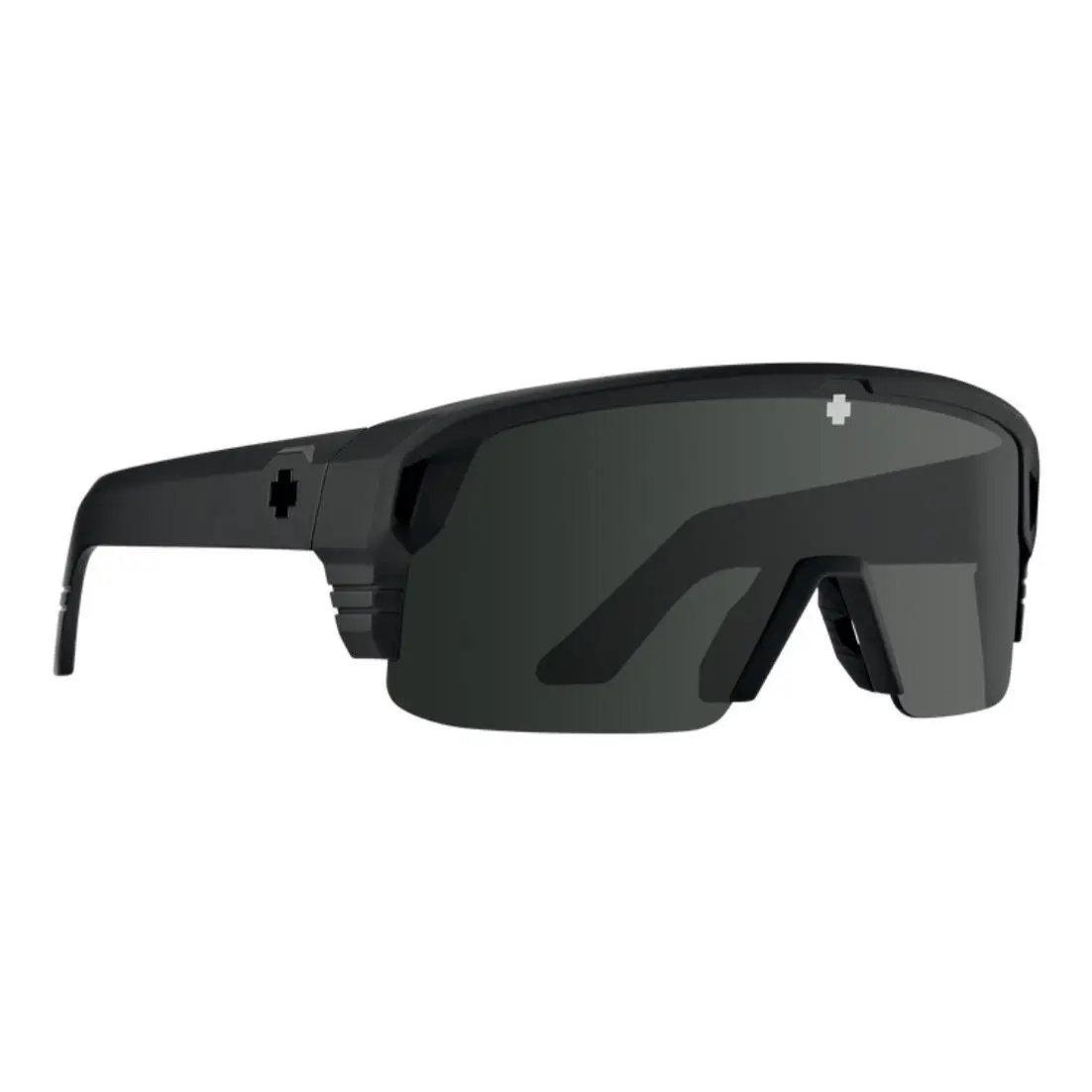 Spy Optic Monolith 5050 Sunglasses - Matte Black / Happy Gray Black Mirror - Frame: Matte Black, Lens: Happy Gray Green Black Spectra Mirror