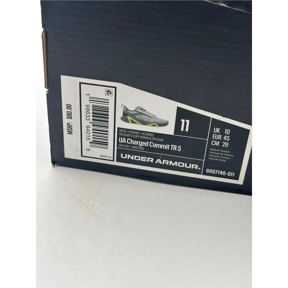 Under Armour shoes - UA Charged Commit TR 5 - Gray 0