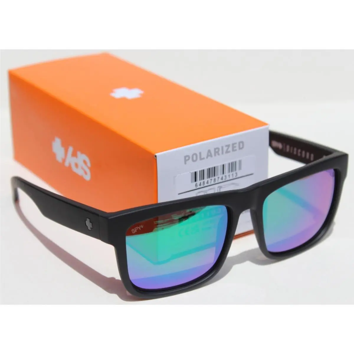 Spy Optics Discord Polarized Sunglasses Black/happy Bronze Green Spectra Mirror