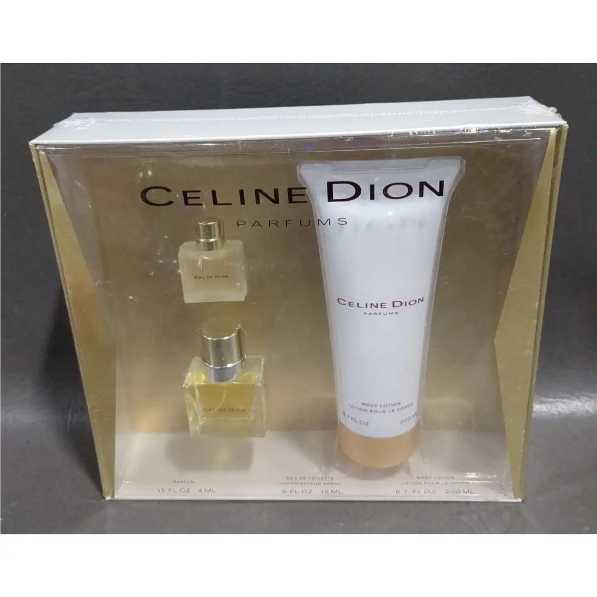 Celine Dion Celine Eau de Toilette Parfum Perfume Body Lotion 6.7oz 3X Set Boxed
