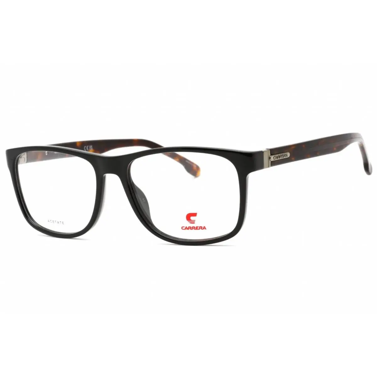 Carrera Men`s Eyeglasses Rectangular Black Plastic Full Rim Frame 8889 0807 00