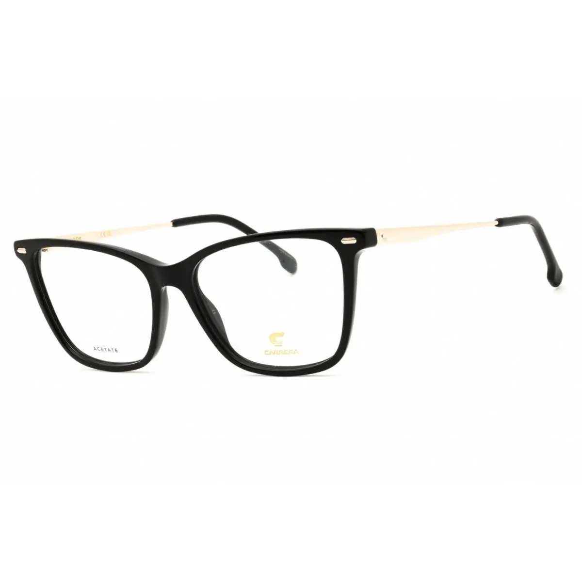 Carrera Women`s Eyeglasses Black Plastic Cat Eye Full Rim Frame 3024 0807 00