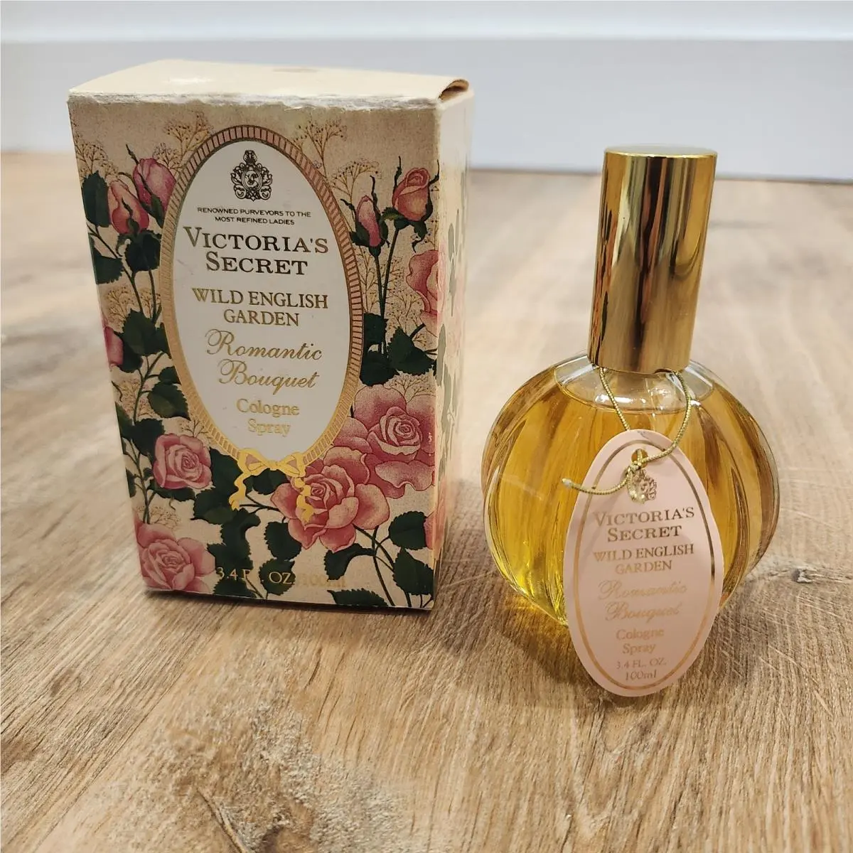 Vtg Victoria`s Secret Wild English Garden Gardenia 3.4oz 100ml Cologne Spray