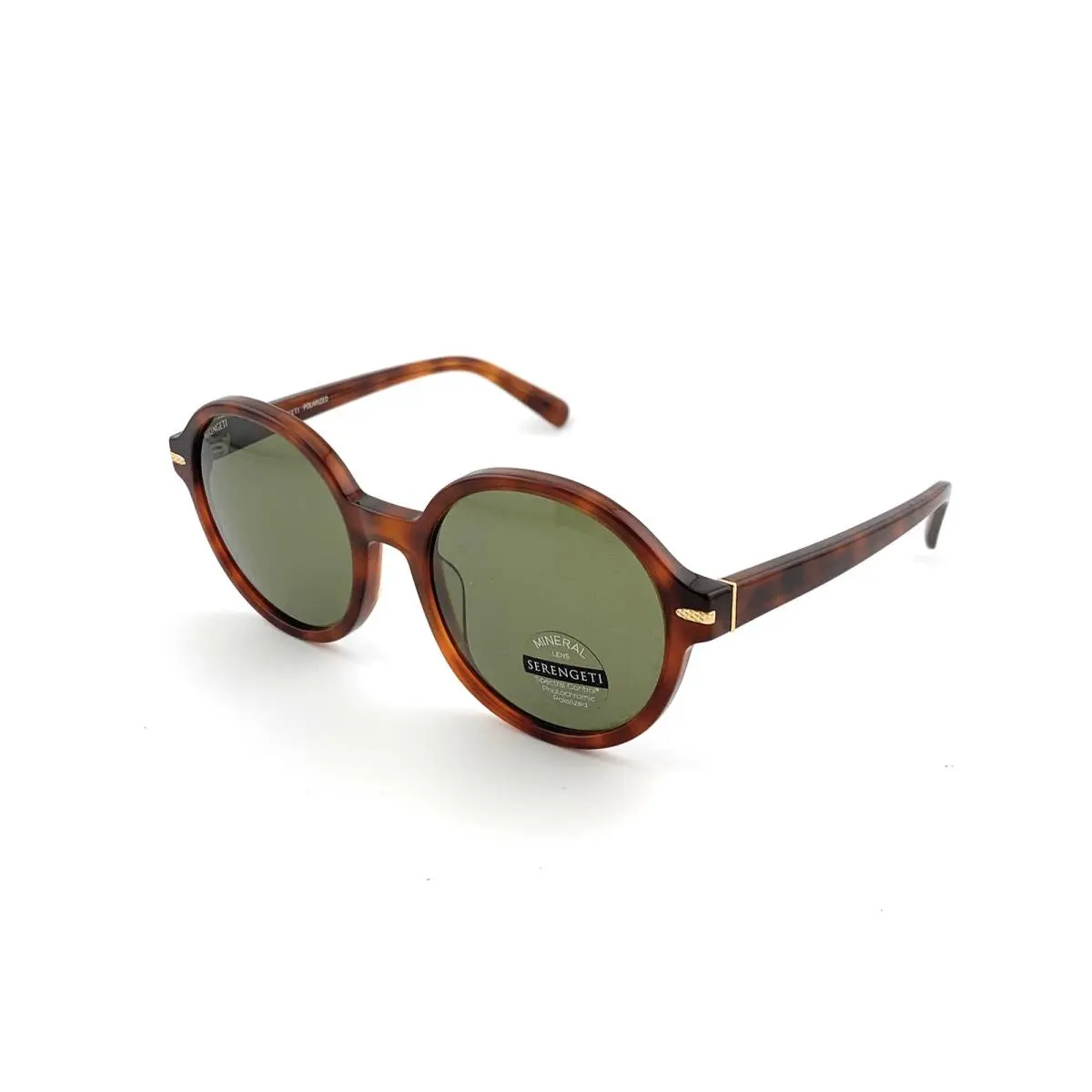 Serengeti Joan SS577001 Polarized 555nm Sunglasses Shiny Classic Havana 53mm