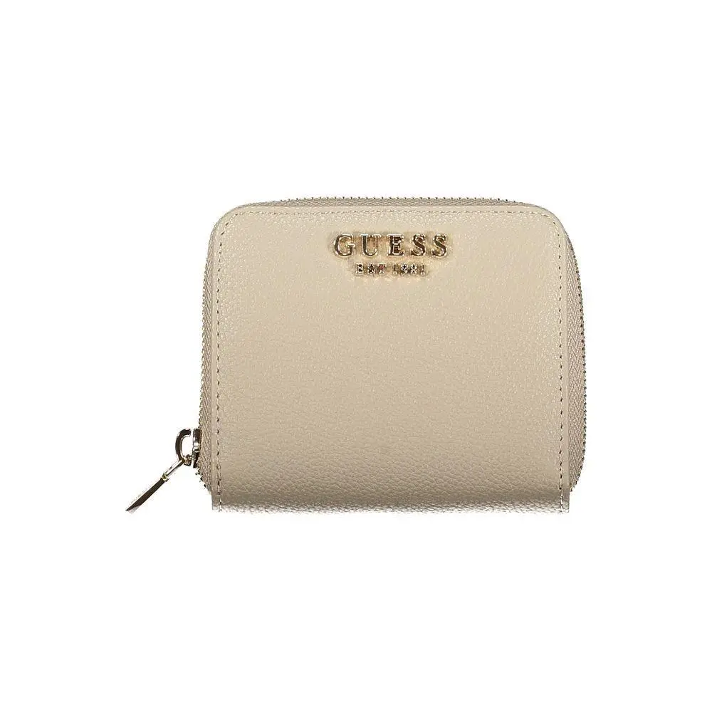 Guess Jeans Beige Polyurethane Women Wallet - GU-42986