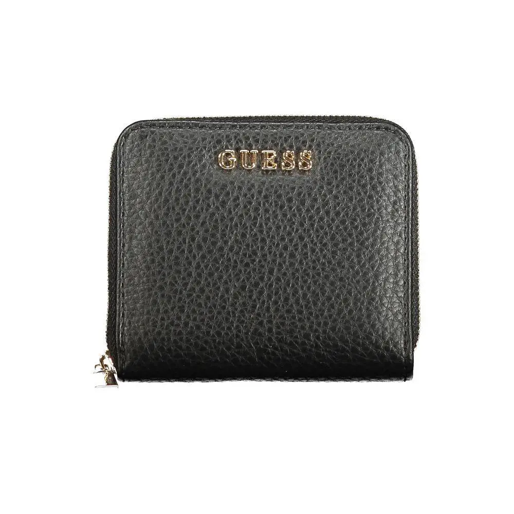 Jeans Black Polyurethane Women Wallet - GU-44043 by Guess