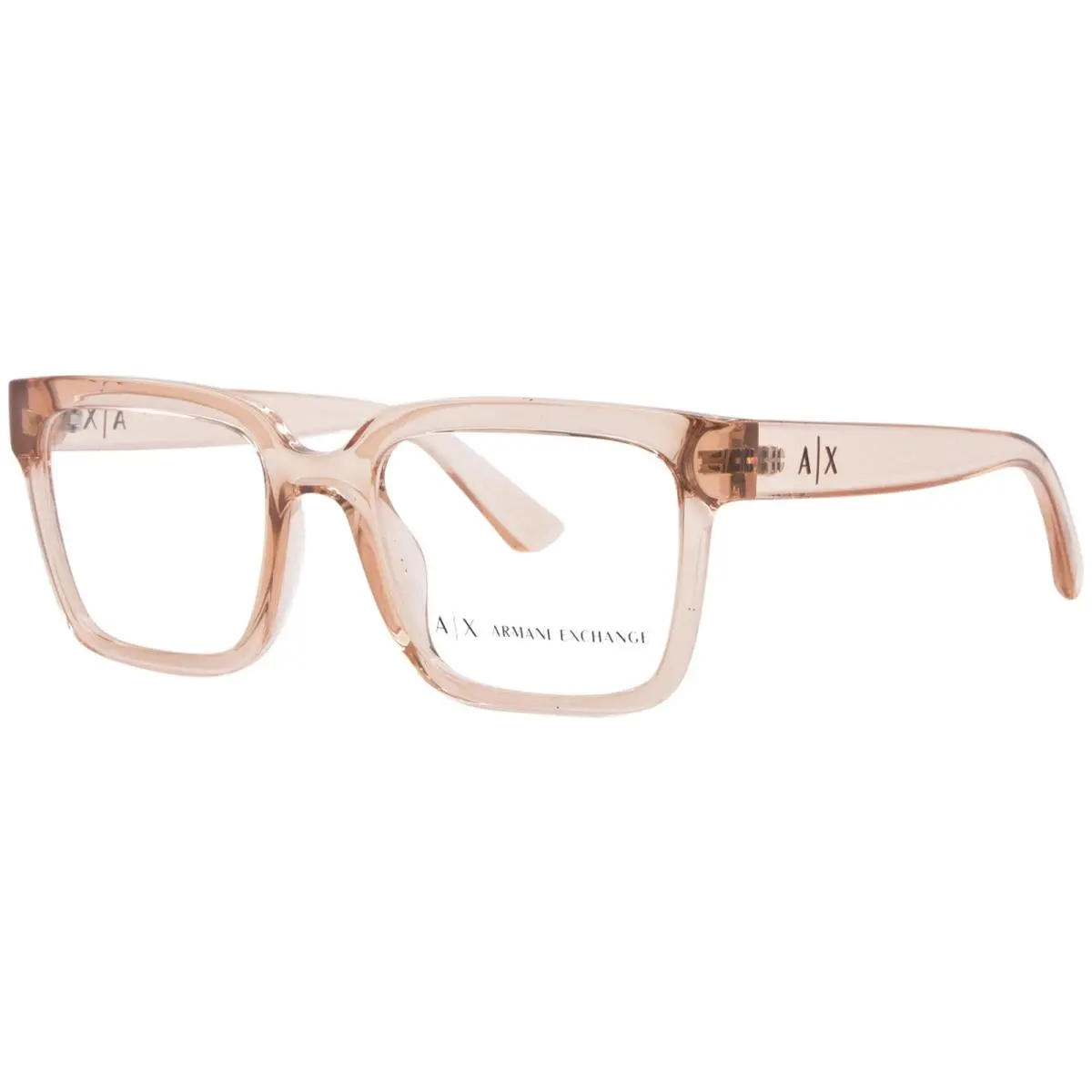 AX3133U 8395 Eyeglasses Women`s Transparent Peach Full Rim 52mm by Armani Exchange