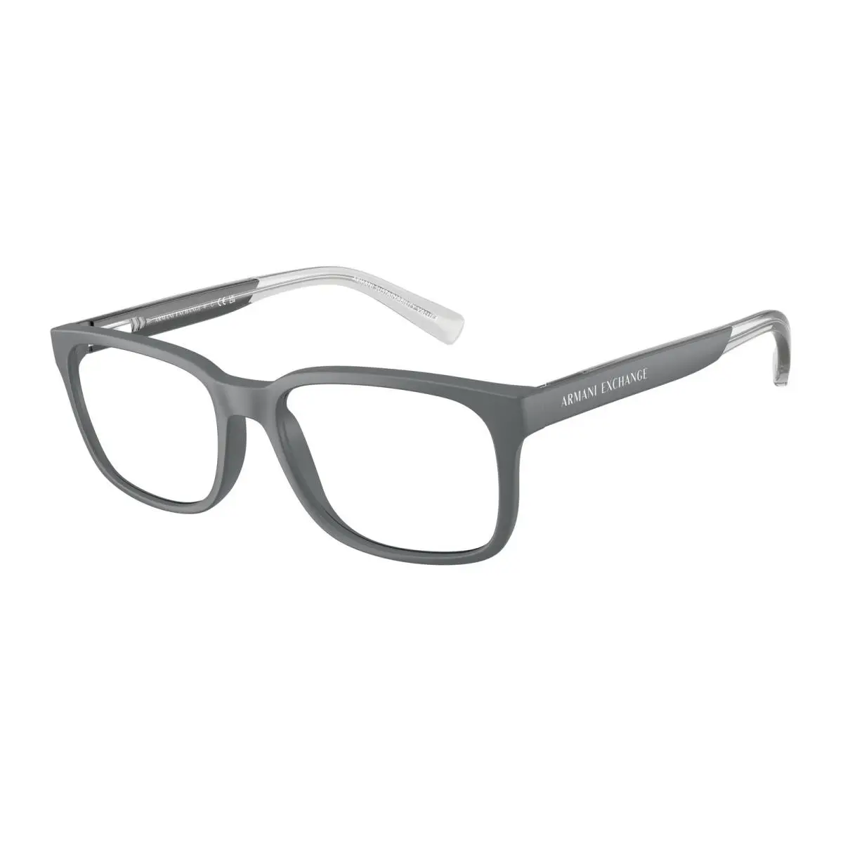 Armani Exchange AX3029 8296 Matte Grey Demo Lens 54 mm Men`s Eyeglasses