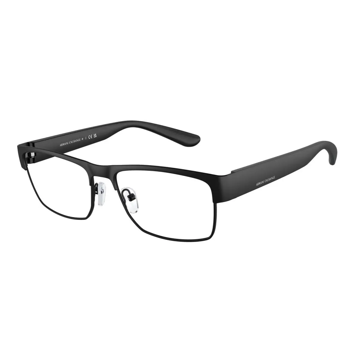 AX1065 6000 Matte Black Demo Lens 56 mm Men`s Eyeglasses by Armani Exchange