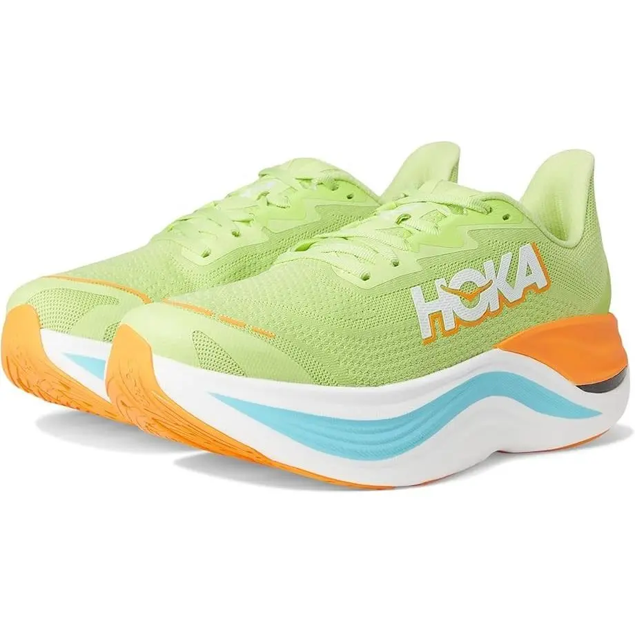 Hoka Skyward X Running Lace-up Sneakers Lettuce Green Mesh Multi Men`s Size 11.5