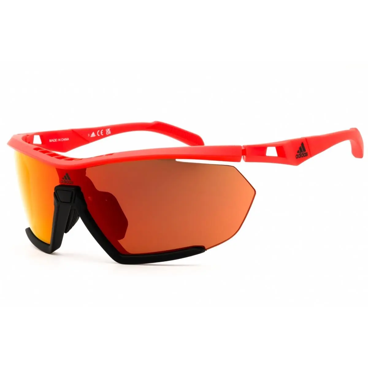 SP0072 67L Matte Red/roviex Mirror 00-0-135 Sunglasses by Adidas