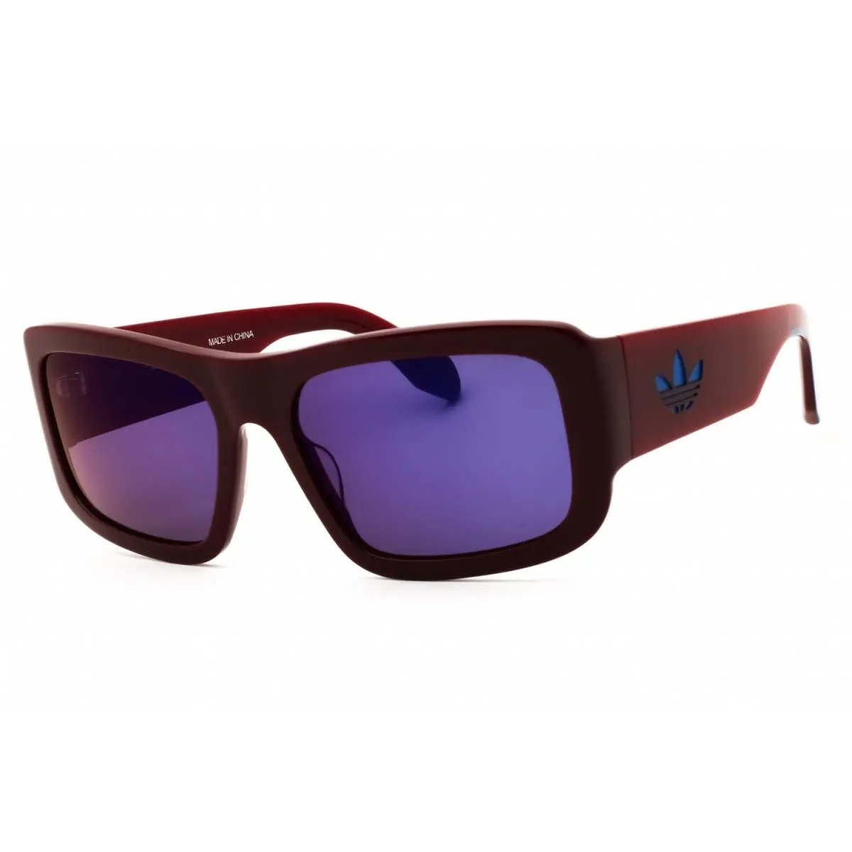 Adidas OR0090 69X Shiny Bordeaux/blue Mirror 59-18-135 Sunglasses