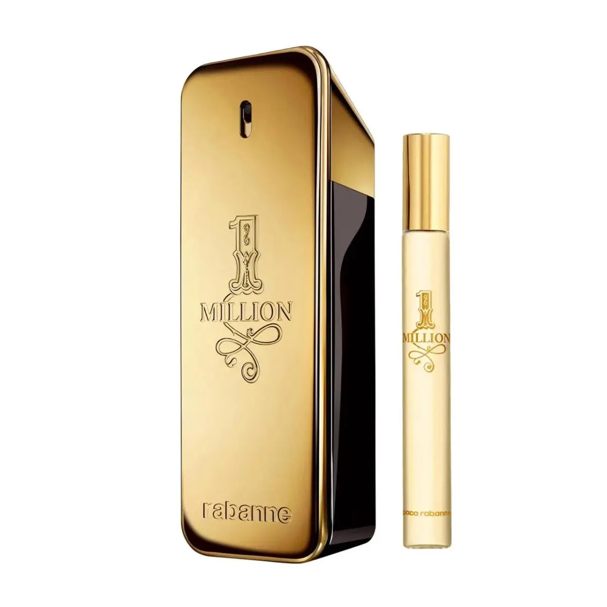 Paco Rabanne One Million 2 Pcs Set For Men: 6.7 Eau DE Toilette Spray + 0.33 OZ